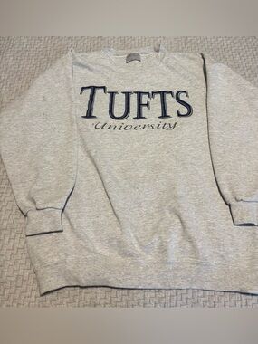 Vintage Tufts University Heavyweight College Crewneck Size Large